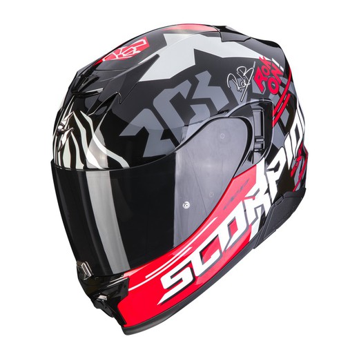 Casco Scorpio Exo Evo Air Rok Bagoros Negro Rojo Scorpion Exo Totmoto