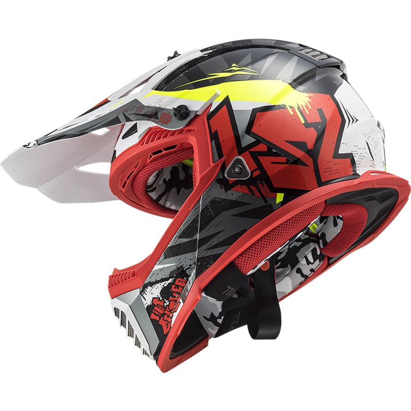 Casco Ls Fast Evo Crusher Rojo Totmoto