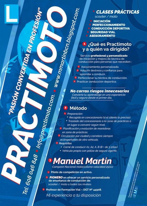 Con Manuel Martín, campeón Nacional de Motociclismo de Velocidad 250cc