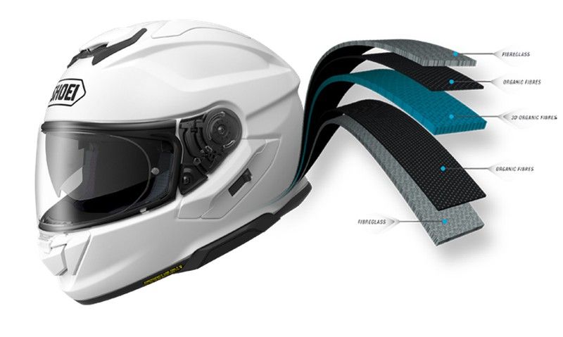 La calota del casco Shoei GT-AIR 3 multifibra AIM