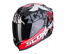 Casco Integral racing Scorpion EXO-R1 EVO AIR FINAL Gris-negro-rojo ECE  22.06 — Totmoto