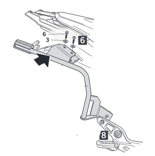 Soportes laterales shad zontes t310/x310 '19