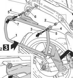 CF MOTO MT 800'21> Fijaciones maletas laterales 4P SYSTEM — Totmoto