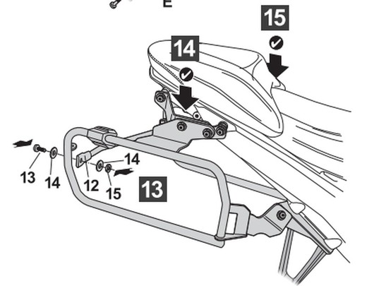 Adaptador maletas laterales 4P system BMW R1300GS 23>