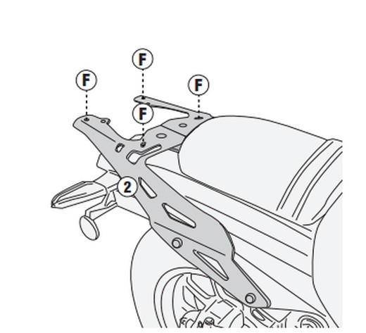 Adaptador portaequipajes Kawasaki Eliminator 500 24>