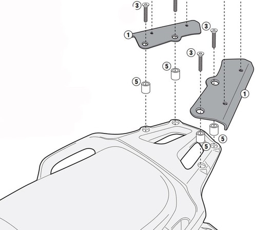 Adpatador parrilla monokey honda.crosstourer.1200 12>19