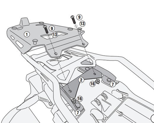 Portaequipajes  BMW F 850 GS Adventure (19>23)