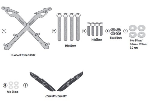 Adaptador-top TRIUMPH Trident 660 (21 > 22)