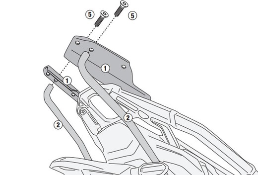 Adaptador-top CRF1100L Africa Twin (20>23) y Adventure Sports (20> 2, 24>)