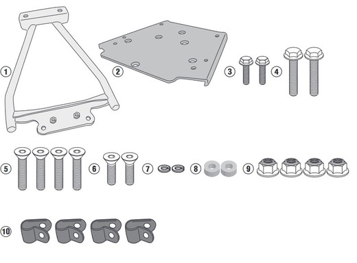 Soporte maleta royal enfield himalayan (18>20) givi sr9050