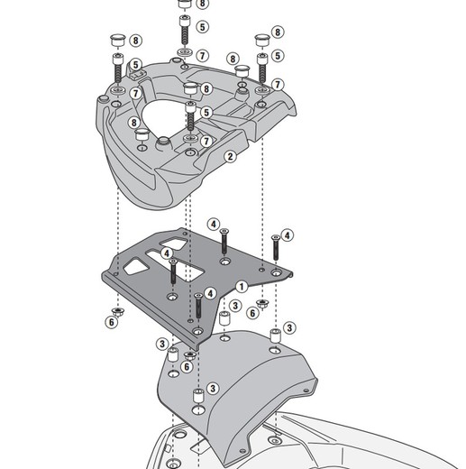 Portaequipajes Honda Forza 300 ABS (13 > 17)