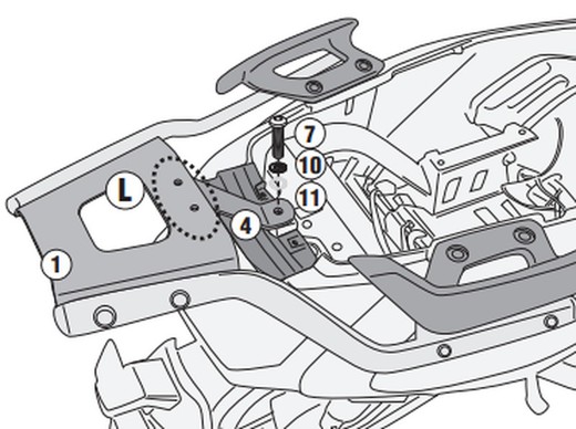 Adaptador baúl  Niu MQI GT 21>