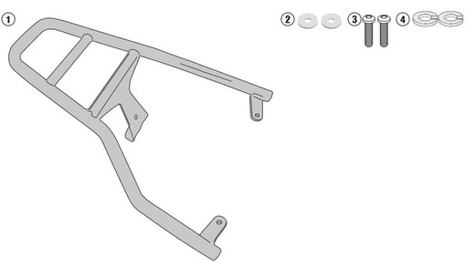 Soporte maleta vespa primavera /sprint 50-125 (14 > 21)