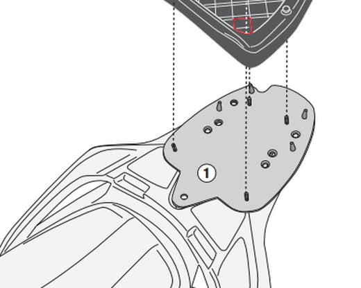 Adaptador-top Honda SH 350 (21>)