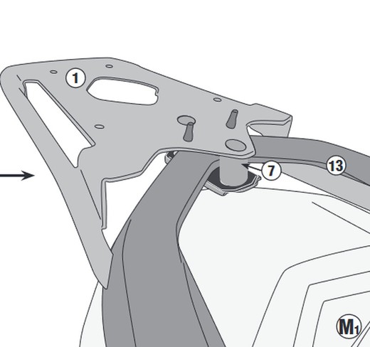 Portaequipajes YAMAHA N-Max 125-155 (21 > 22) kappa