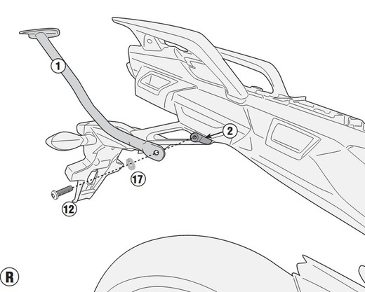 Adaptador parrilla y. Tracer 900 / 900 gt (18 > 20)