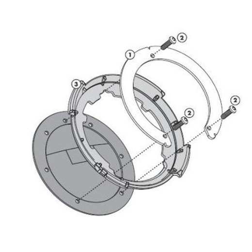 Anclatge tanklock givi bf03 (honda)