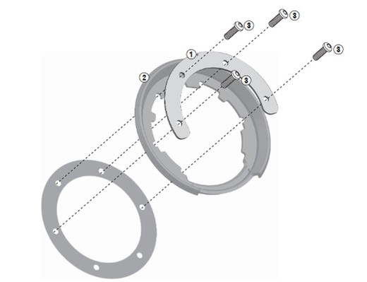 Anclaje tanklock givi bf17 (bmw)