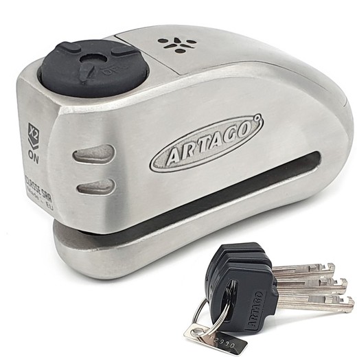 Artago 32 Antirrobo Disco con Alarma Inox Alta Gama BUNKER