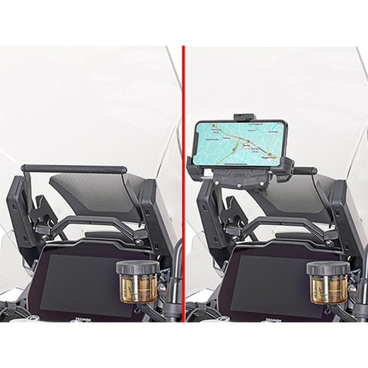 Barra a montar detrás de la cúpula para colocar S902A, S920M, S920L, S95KIT y porta GPS-Smartphone