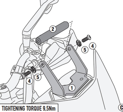 Barra porta Smartphone KTM 890 SMT 23>