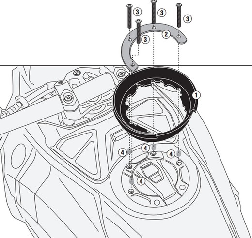 BF84K Base Tanklock BF84 BMW R1300 GS 2023>