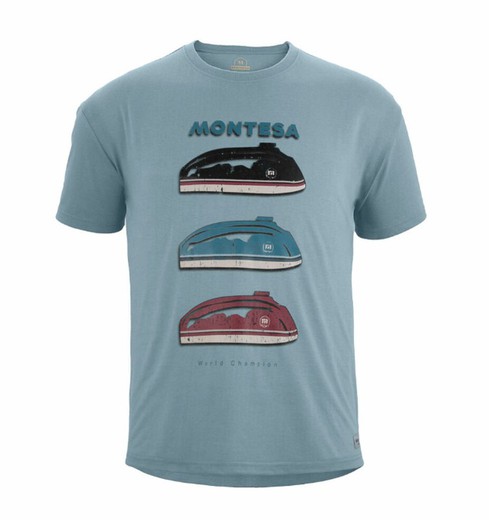 Camiseta Montesa Fuel Tank Azul claro