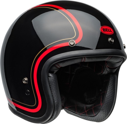 Casco BELL Custom 500 - Chief Negro Brillo