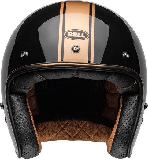 Casco BELL Custom 500 - Rally Negro Bronce Brillo