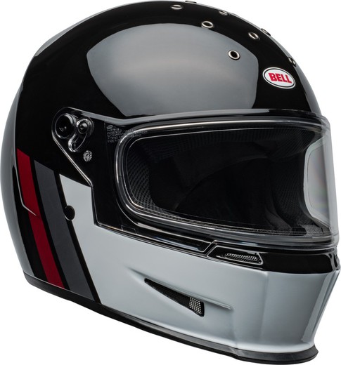 Casco BELL Eliminator - GT Blanco/negro brillo