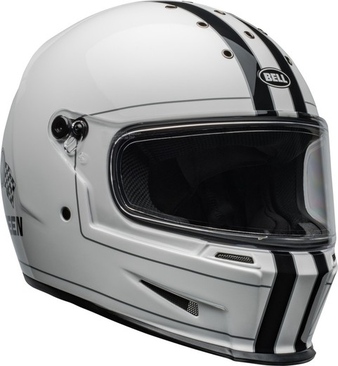 Casco BELL Eliminator - Steve McQueen Blanco Brillo