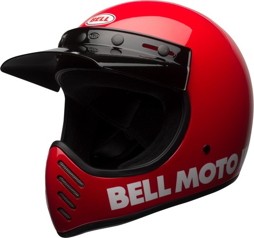 Casco BELL Moto-3 Classic - Rojo brillo