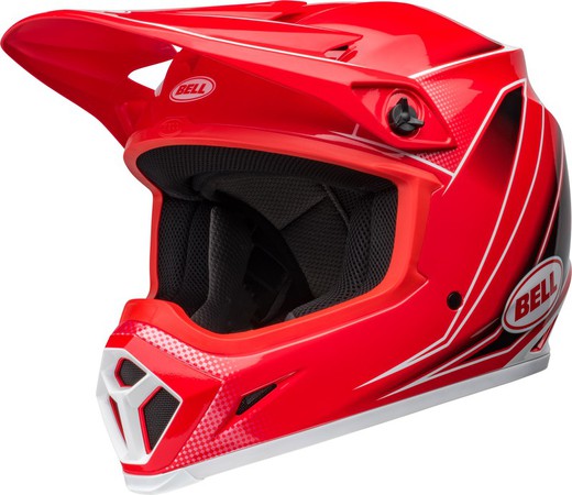 Casco BELL MX-9 Mips - Zone Gloss Red