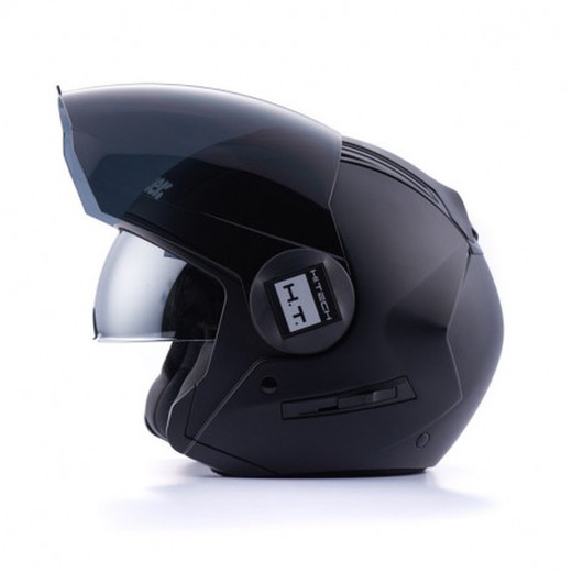 CASCO BLAUER REAL MONOCOLOR NEGRO MATE