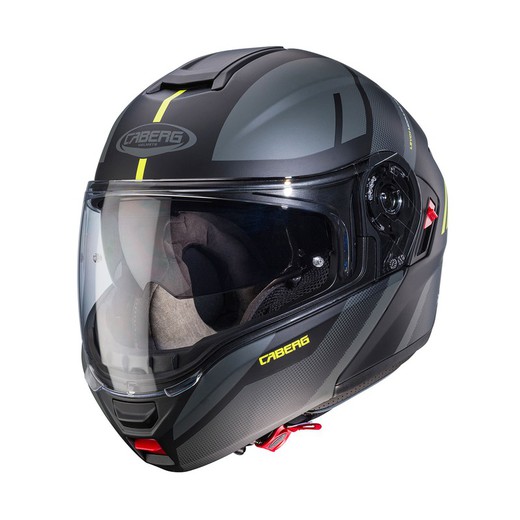 Casco Caberg Levo X Manta C1 Negro mate/antracita/Fluor