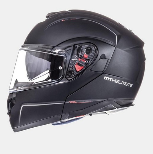 Casco mt atom sv negro mate