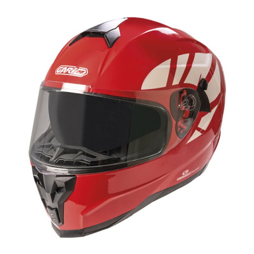 Casco integral Garibaldi G80 FLY Rojo ECE 22.05