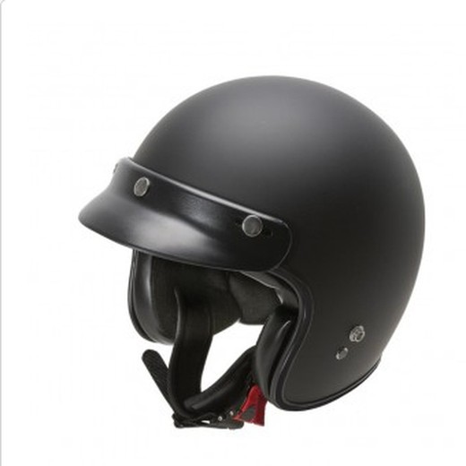 Casco Garibaldi Vintage G02x negro mate ECE 22.06.