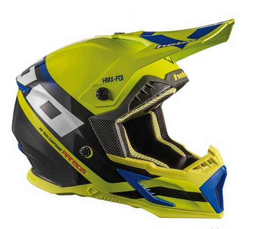 Casco hebo enduro ransom dual compound (fiber+carbon)