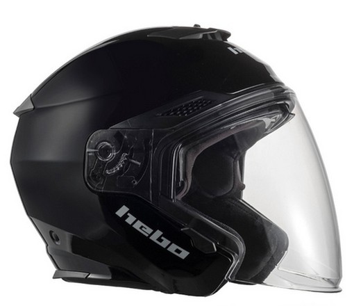 Casco hebo jet brooklyn negro mate