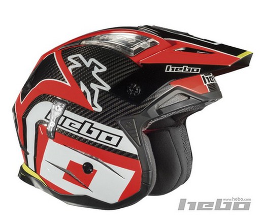 Casco hebo trial zone 4 carbono