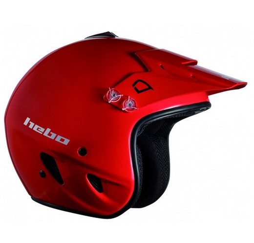 Casco hebo trial zone rojo