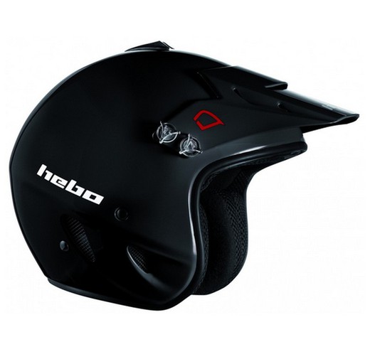 Casco hebo trial zone negro