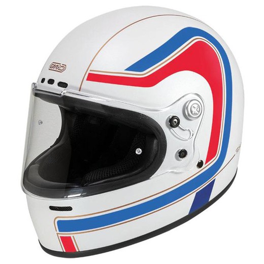 Casco integral clasico Garibaldo G07x Sedona Matt White