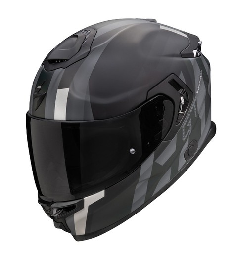 Casco Scorpion EXO-GT SP AIR TOURADVEN Negro mate-Plata