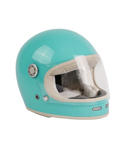 Casco integral retro By-City Roadster Aqua