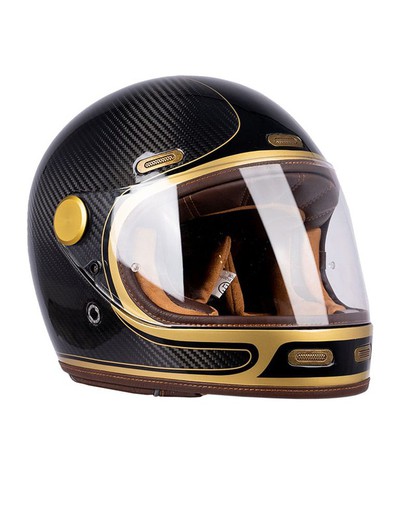 Casco integral retro By-City Roadster III Full Carbón ECE 22.06