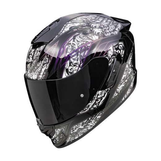 Casco Scorpio EXO-1400 EVO II AIR FANTASY Negro-Blanco