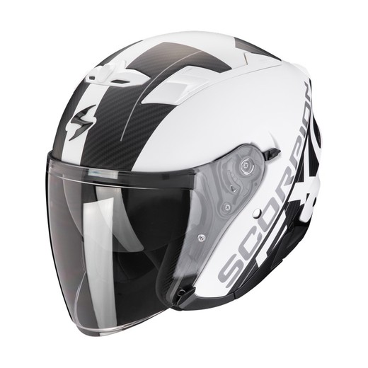 Casco Scorpio EXO-230 QR Blanco mate-Negro ECE 22.06.