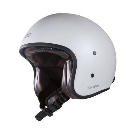 Casco Jet Gari G03X Fiberglass Blanco Perla Mate ECE 22.06.